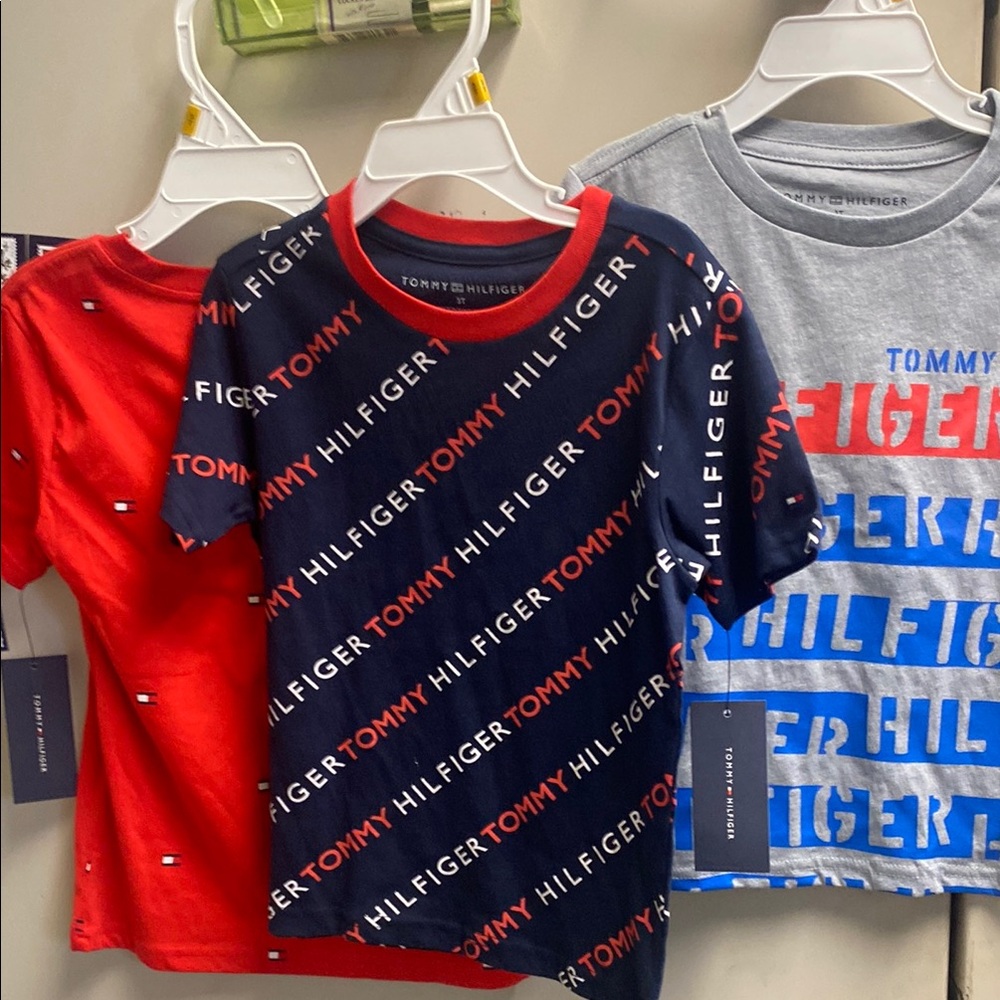 Tommy Hilfiger Kids' Logo T-Shirts - Red, Navy, and Gray